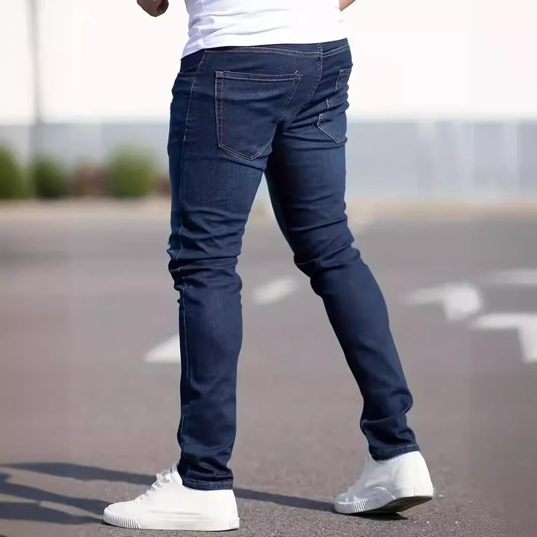 Slim Fit Used-Look Jeans für Herren