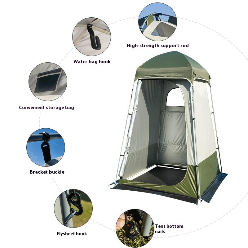 Camping-Dusche im Zelt – Army Green – Bild 3 | LuxeStyle