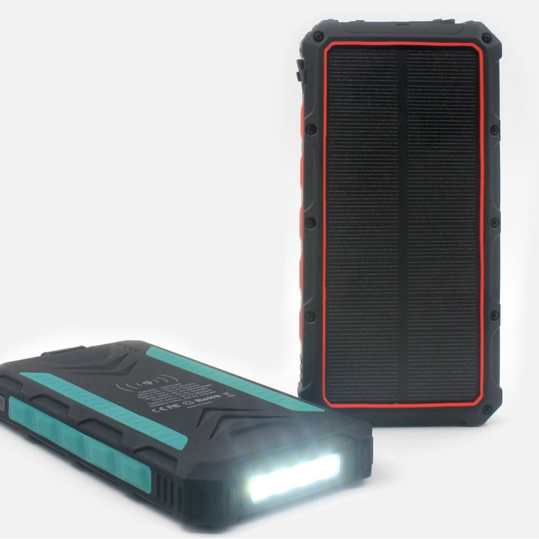 Wasserdichte Solar-Powerbank mit Wireless Charging