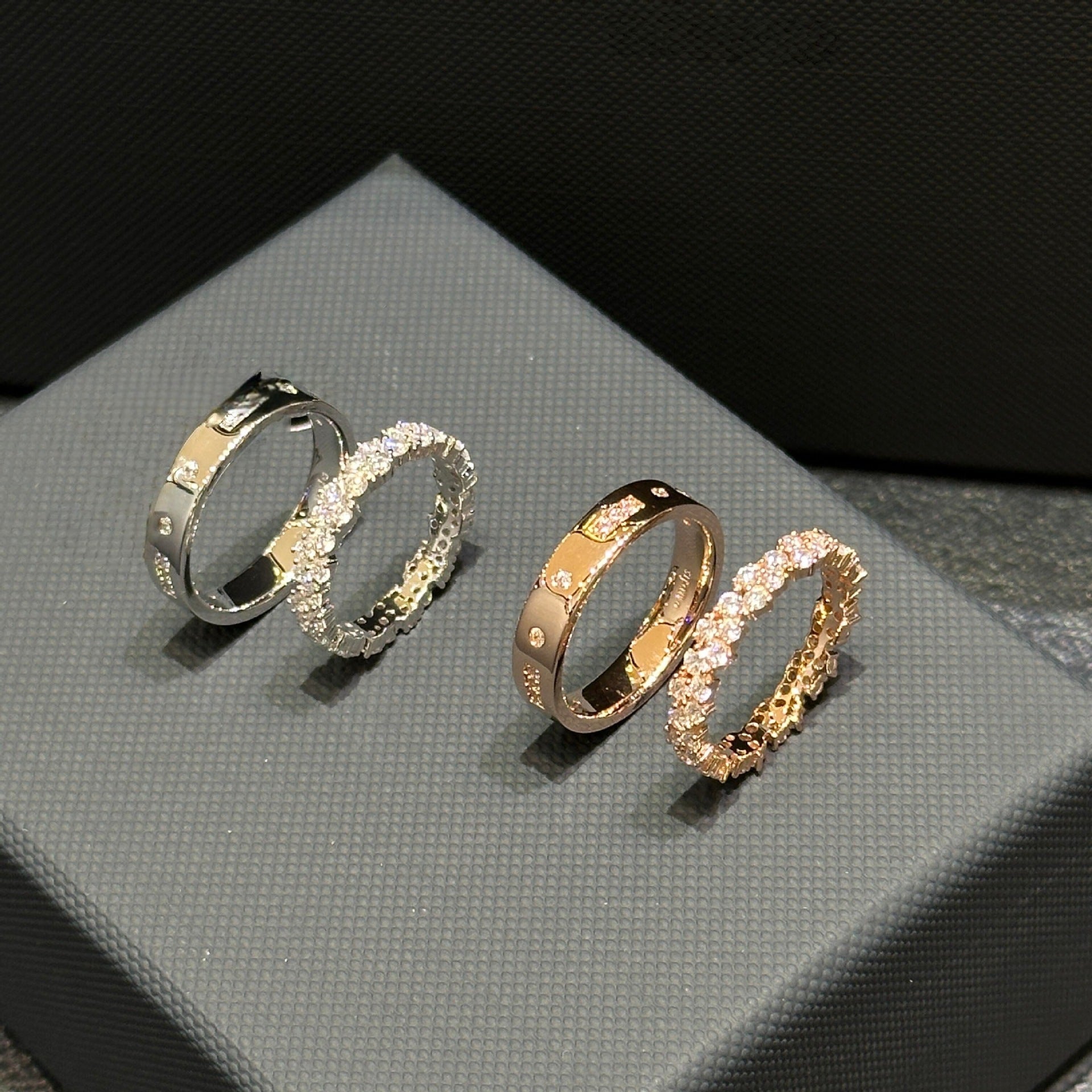 Prinzessin Kleiner Diamant Eleganter Ring