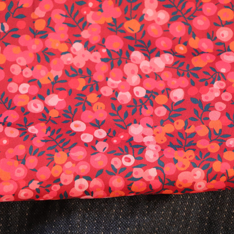 Baumwollstoff Wild Berry Wine Red | LuxeStyle