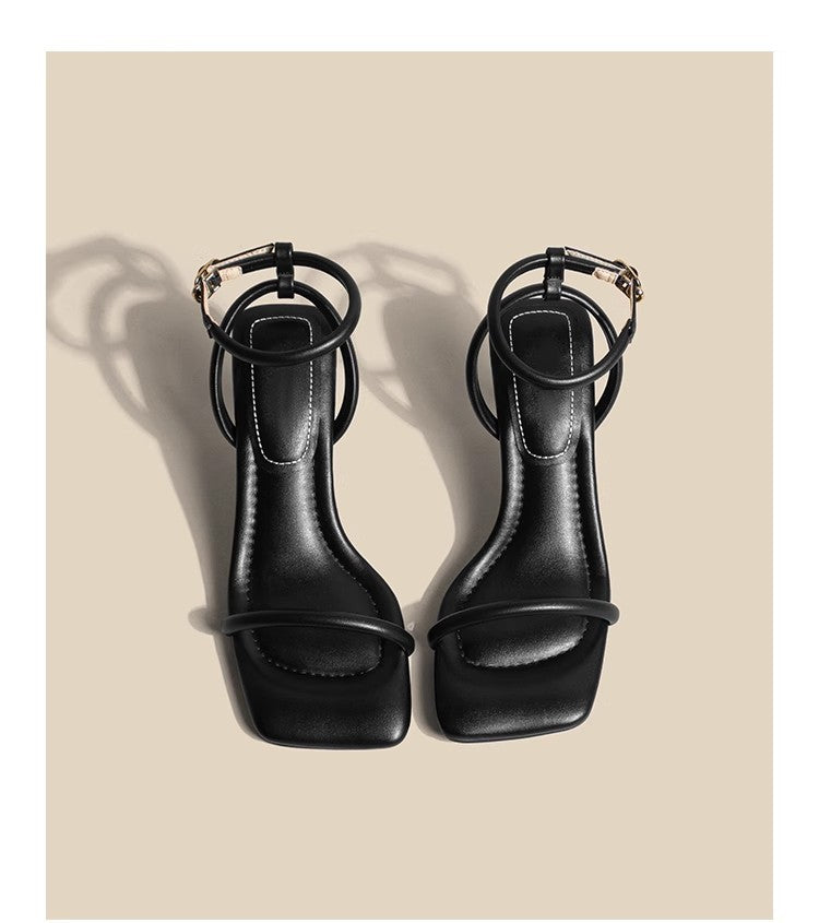 Einriemen-Sandalen mit weicher Sohle für Damen Sommer