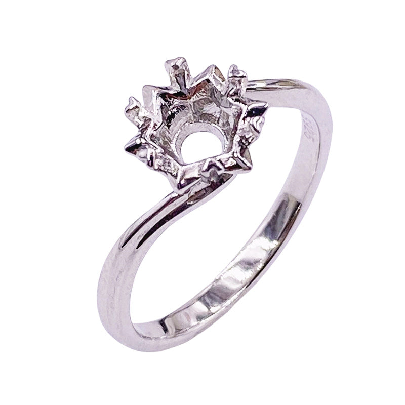Schneeflocken-Ring mit Moissanit – Bild 3 | LuxeStyle