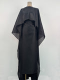 Schwarzes Satin-Kleid – Bild 8 | LuxeStyle