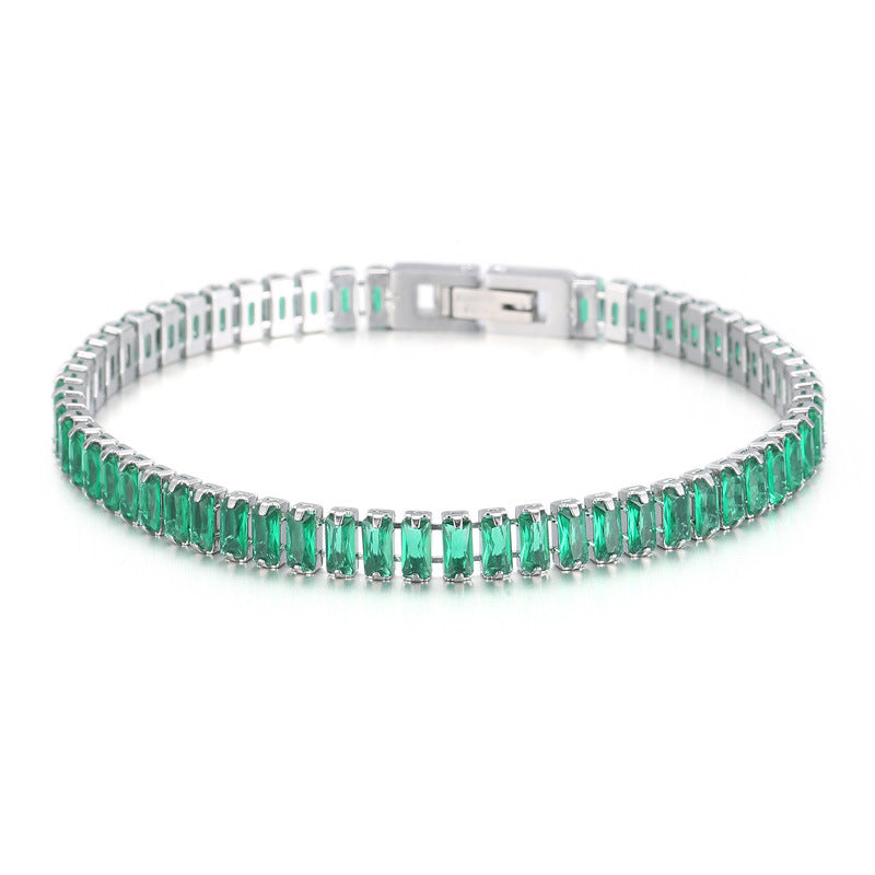Armband mit Zirkonia-Steinen, 18K vergoldet – Bild 10 | LuxeStyle