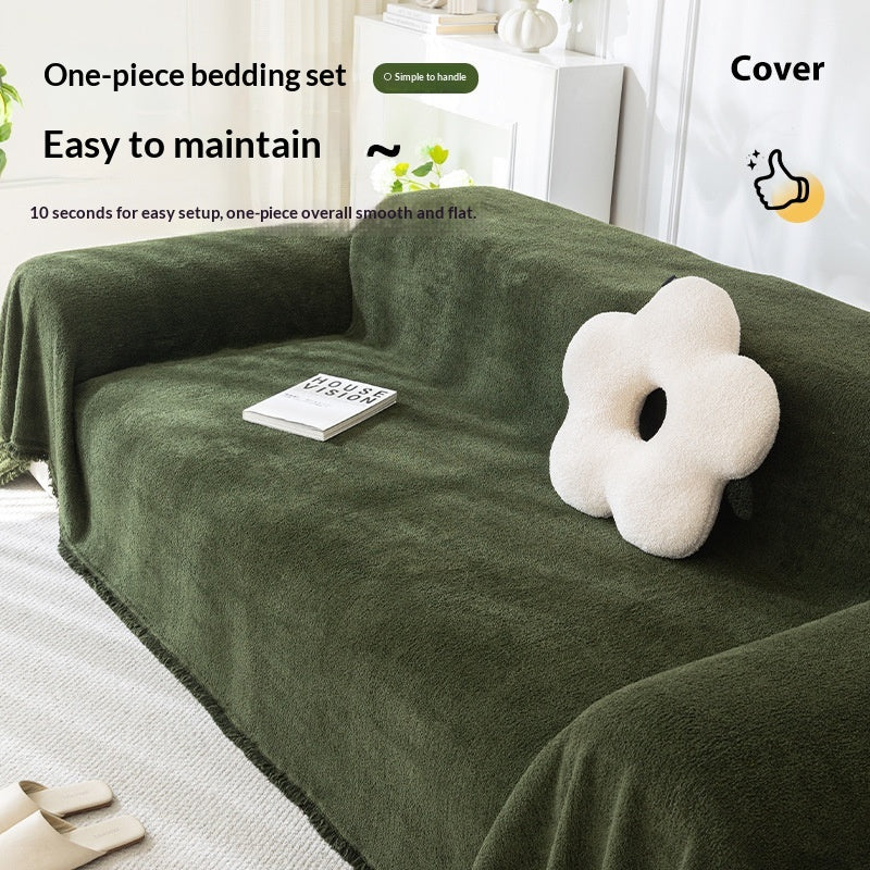 Wasserfester Sofaüberzug aus Fuzzy-Garn