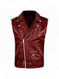Herren Bikerweste aus Kunstleder – Bild 1 | LuxeStyle