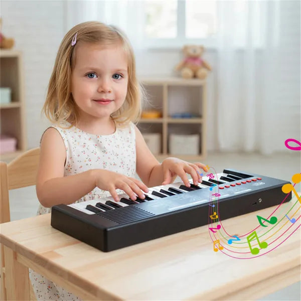 Kinder Keyboard mit Mikrofon, 37 Tasten