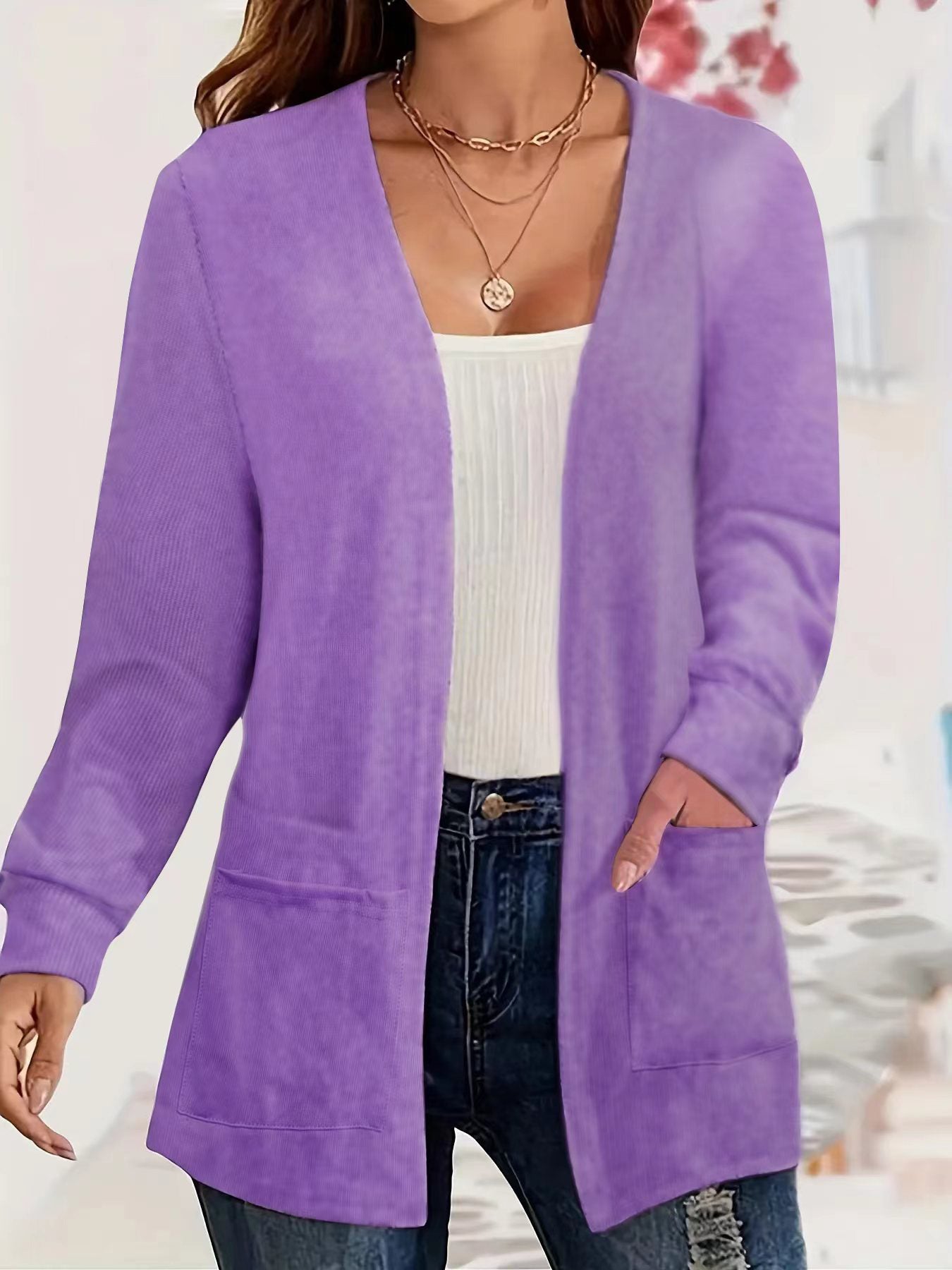 Leichter Cardigan mit Taschen