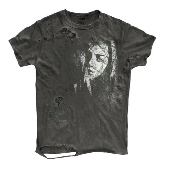 Geknittertes Kurzarm-T-Shirt für Herren