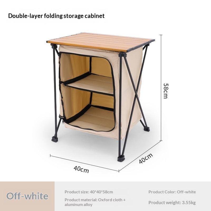 Faltbarer Outdoor Campingschrank mit Tisch