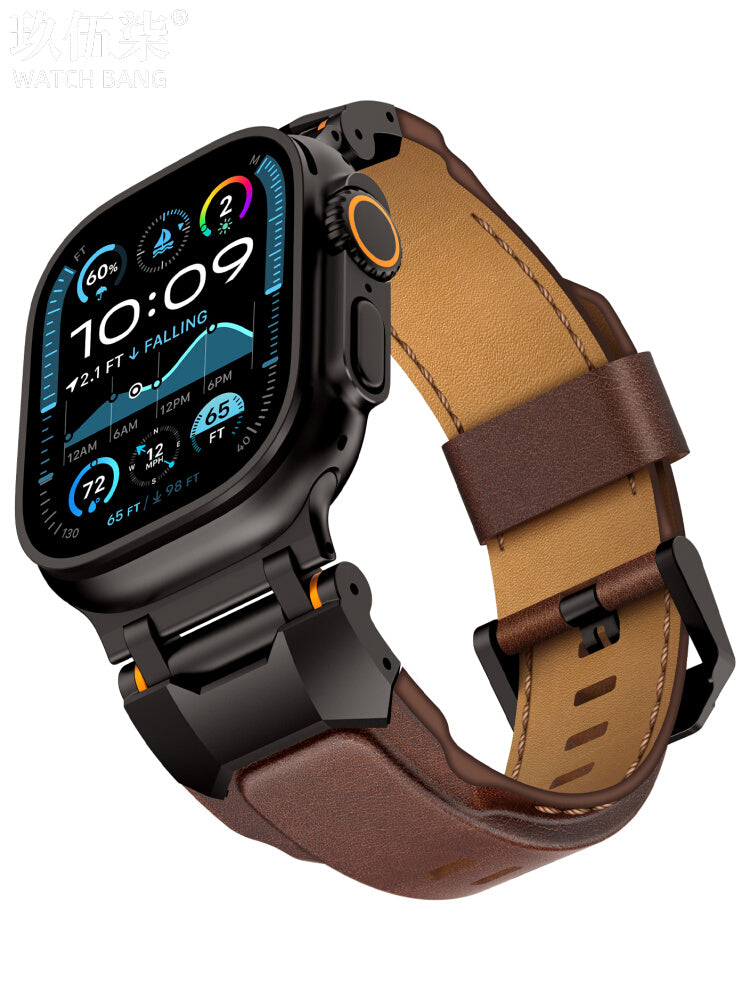 Herren-Armband aus hochwertigem Rindleder