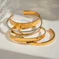 18k-Goldstahl Armband, hohl und poliert