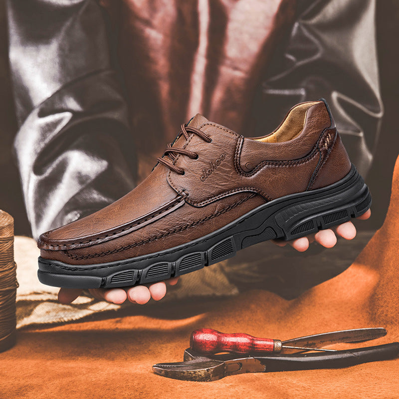 Herren-Sneaker aus Kunstleder mit Schnürung – Bild 6 | LuxeStyle