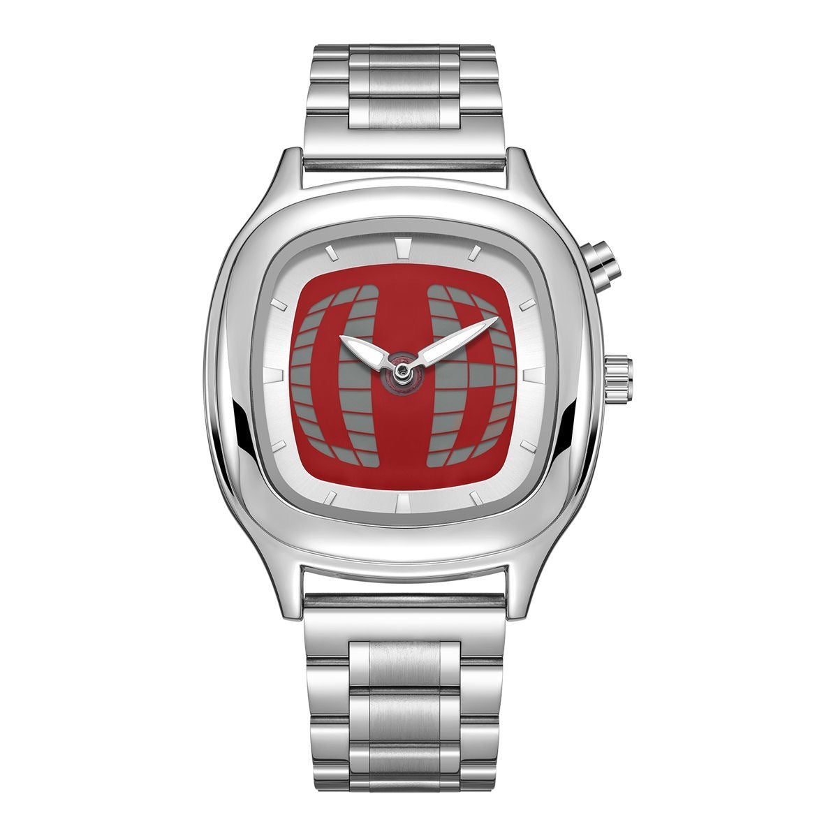 Retro-Armbanduhr Edelstahl