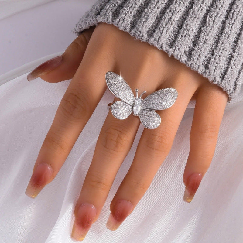 Mode-Schmetterling-Offener Ring – Bild 5 | LuxeStyle