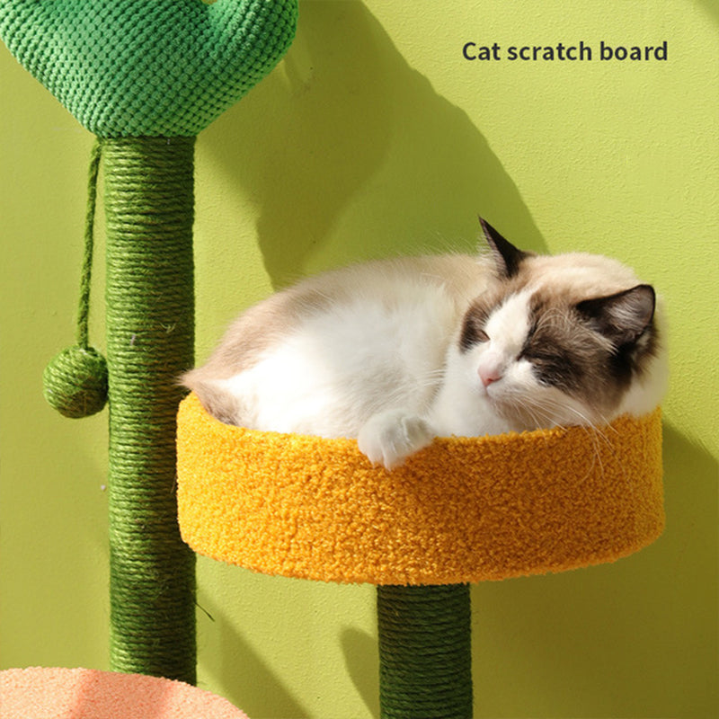 Cactus Katzenkratzbaum mit Sisal und Liegefläche