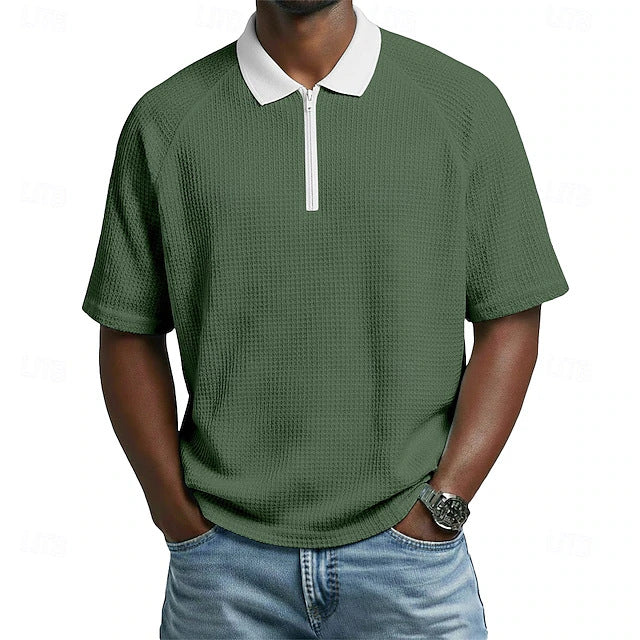 Herren Polo-Shirt mit Kragen kurzärmlig casual