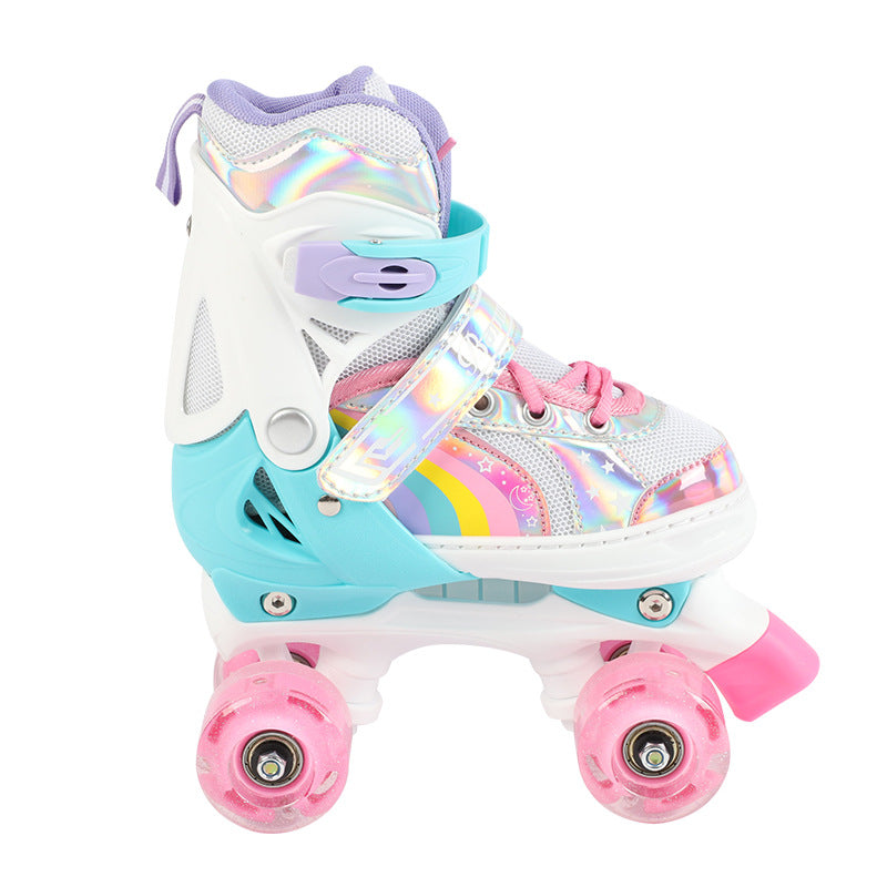 Kinderskates mit Doppelreihe, 4 Rollen aus PU