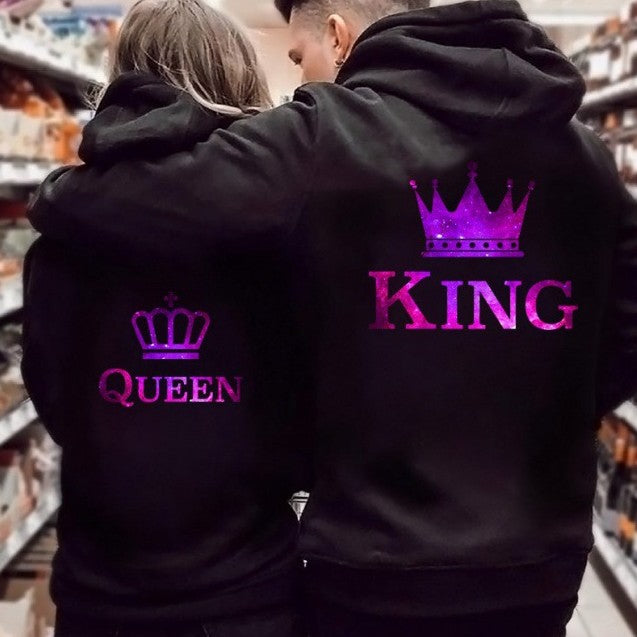 KING QUEEN Couple Hoodie – Ansicht 2