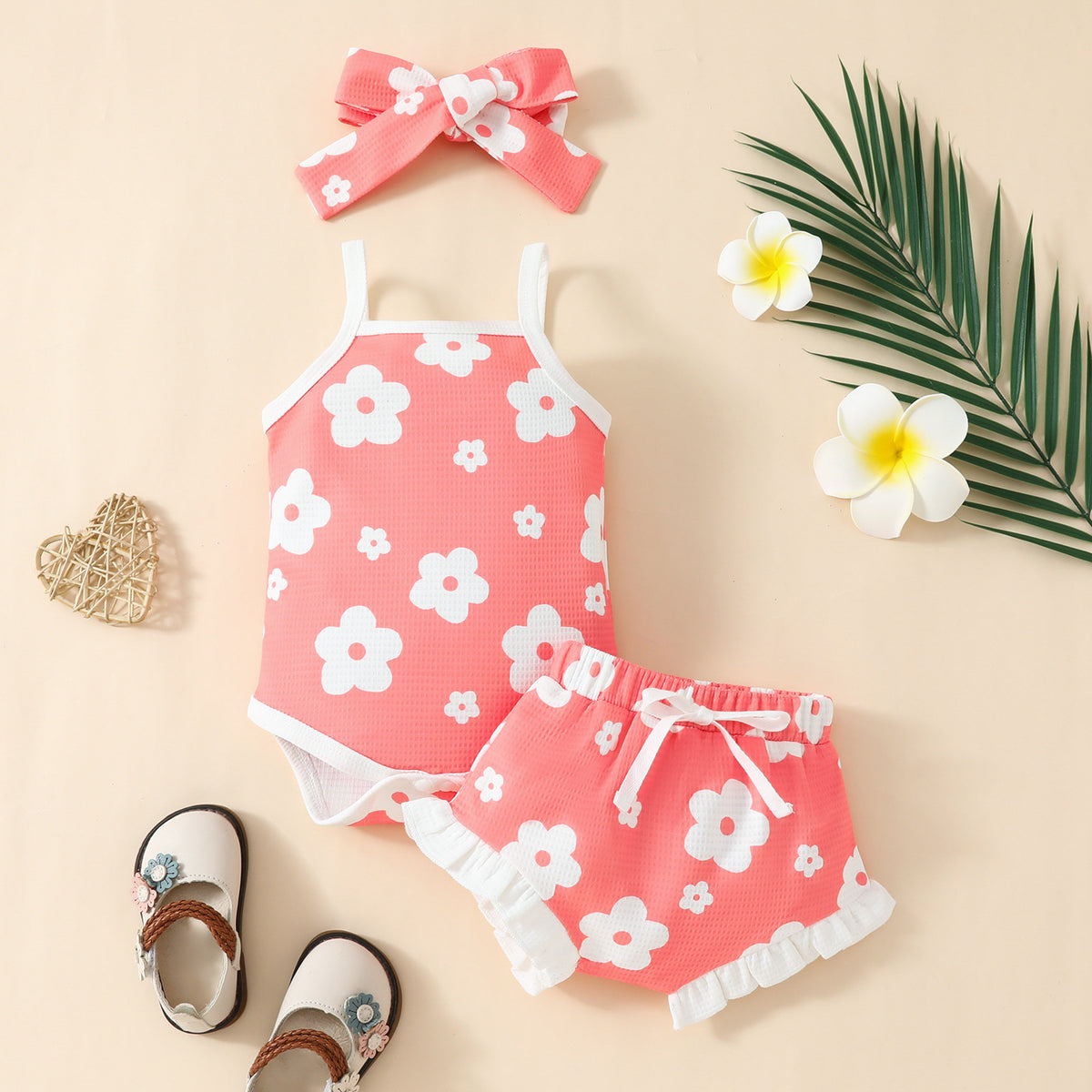 Baby Blumen Trägertop & Shorts Set – Bild 2 | LuxeStyle