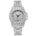 Damen Hip Hop Gliederkette Uhr mit Strass | LuxeStyle