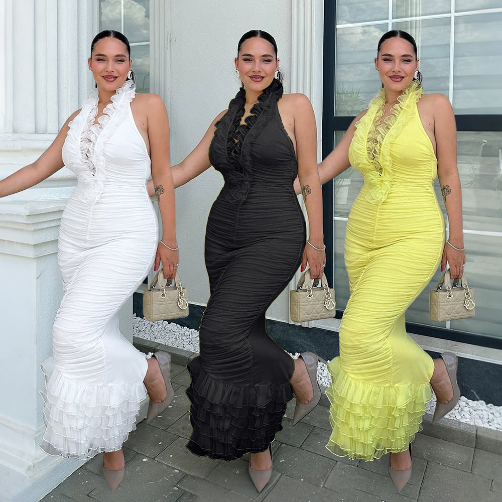 Halter-Abendkleid