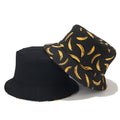 LuxeStyle Bucket Hat «Banana» · Schwarz, Print – Bild 1 – LuxeStyle Schweiz