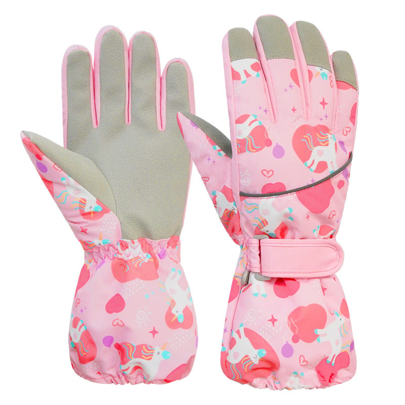 Warme, wasserdichte Kinder-Winterhandschuhe