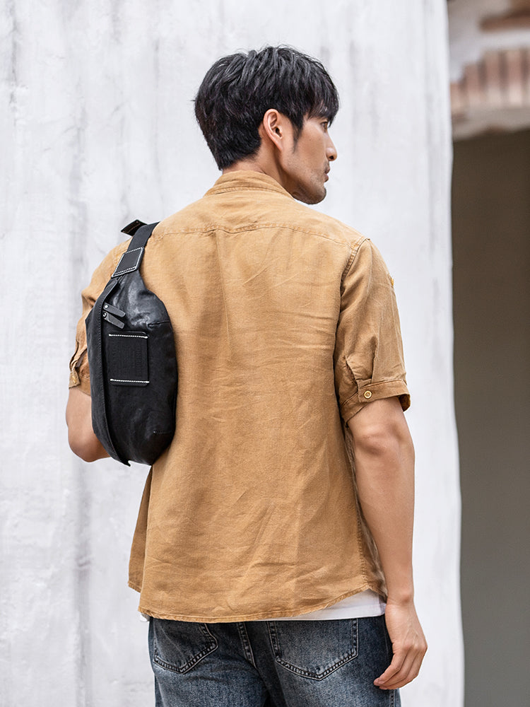 Leder Crossbody Bag für Herren – Bild 3 | LuxeStyle