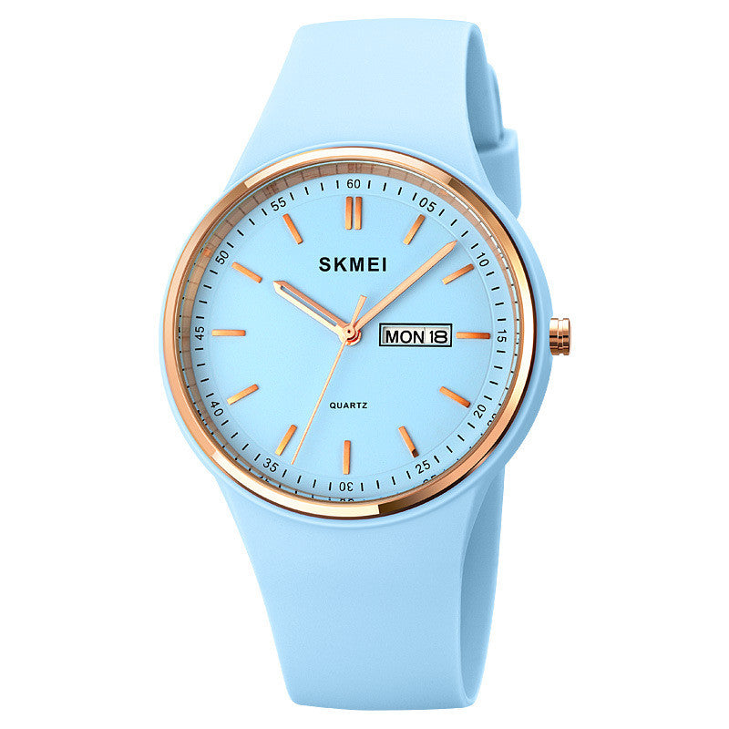 Silikon-Quarzuhr für Damen mit Kalender – Bild 3 | LuxeStyle