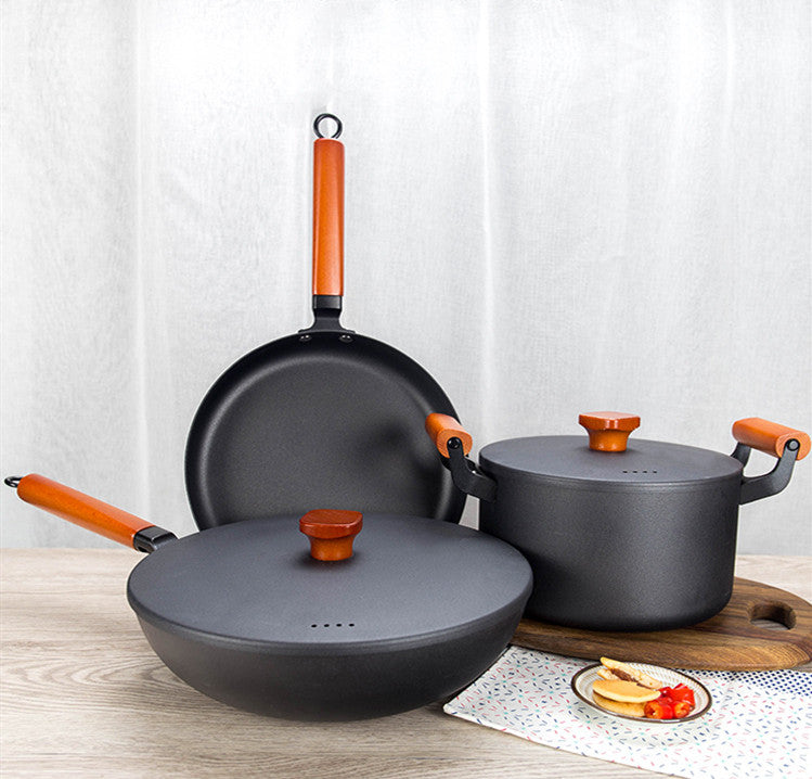 Gusseisen Topf mit flachem Boden, 22cm – Bild 1 | LuxeStyle