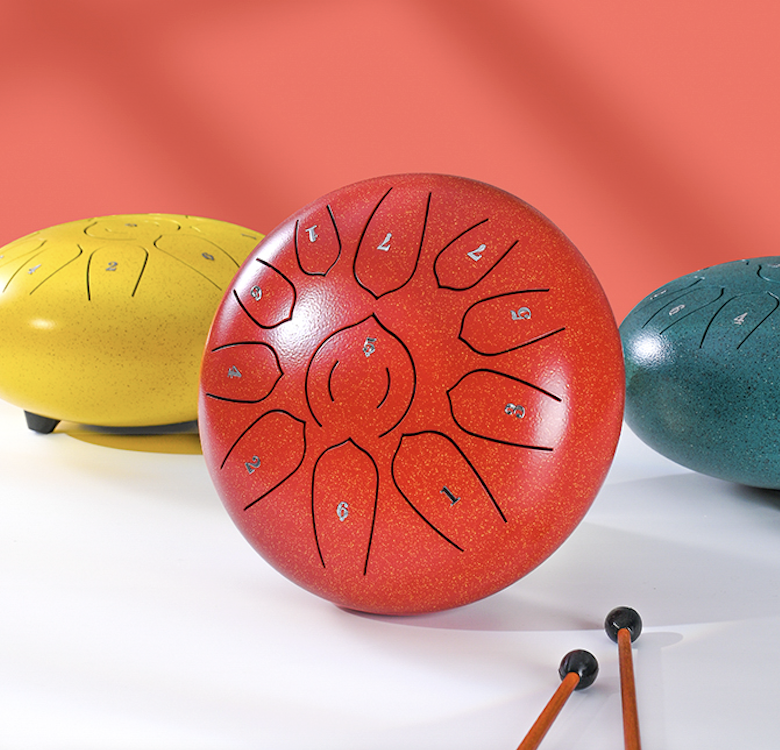 Lotus Ethereal Steel Tongue Drum, 11 Noten
