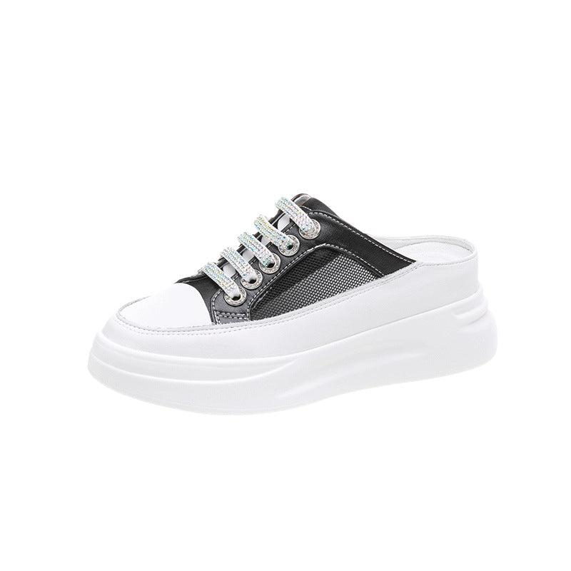 Damen Plateau Pantoletten aus Leder – Bild 4 | LuxeStyle