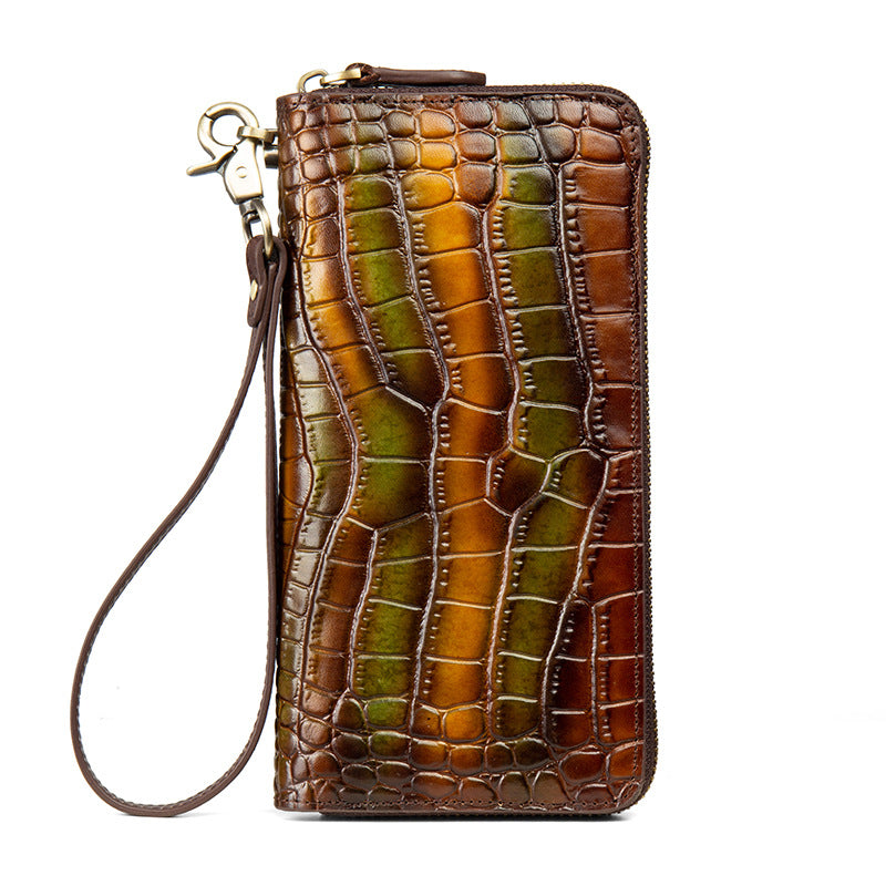 Grosses Leder-Geldbörse mit Tiermuster | LuxeStyle