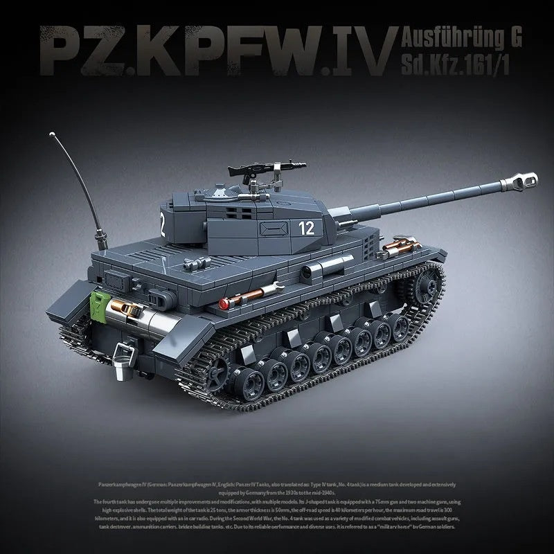 Typ 4 G Panzer Baustein-Puzzle-Spielzeug