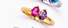 Geburtsstein-Ring mit Zirkonia