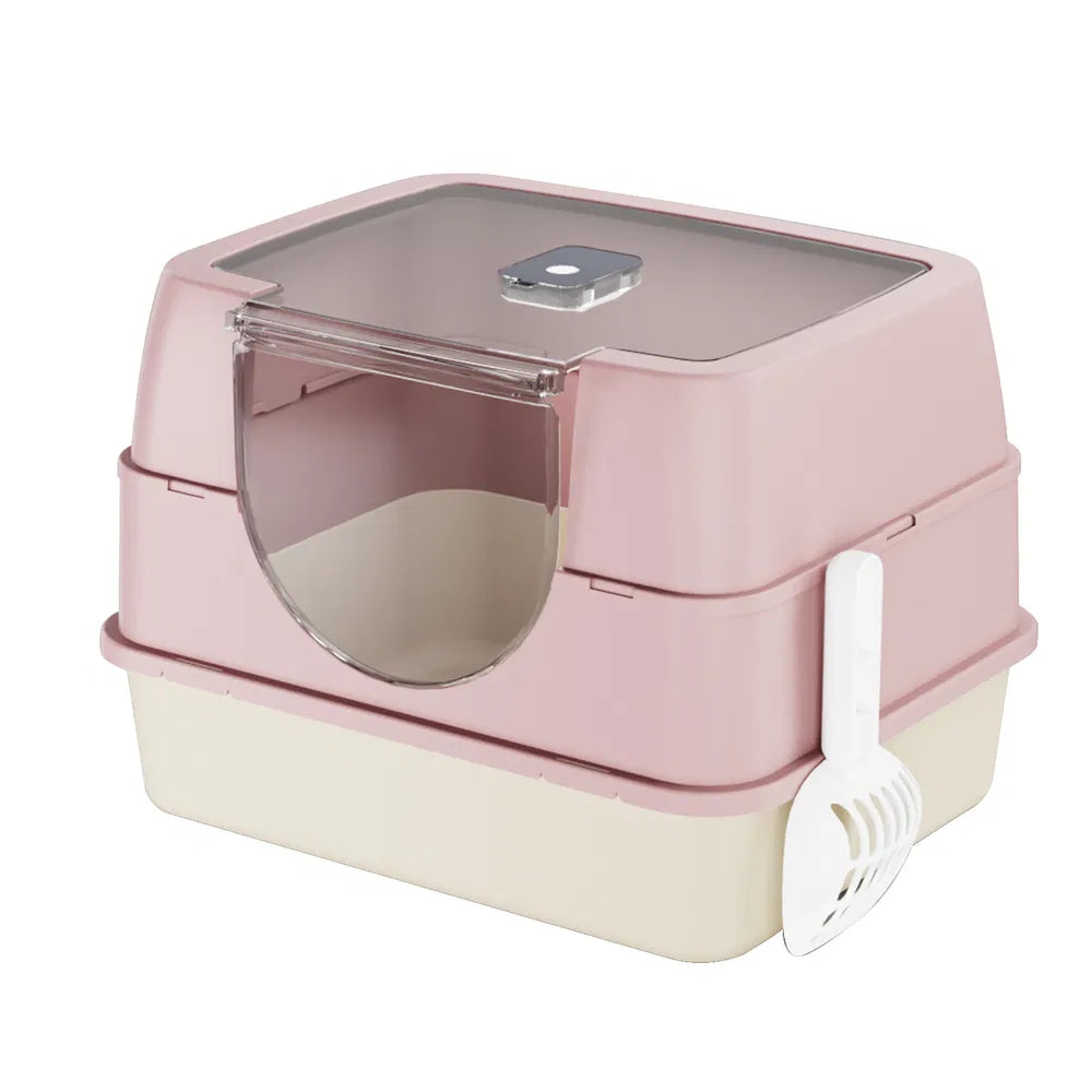 Geräumige Katzentoilette mit Geruchsverschluss