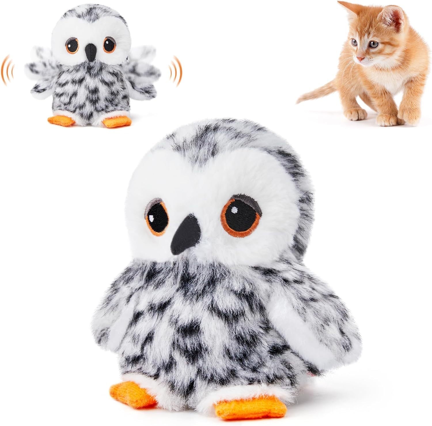 Interaktiver Plüschvogel für Katzen