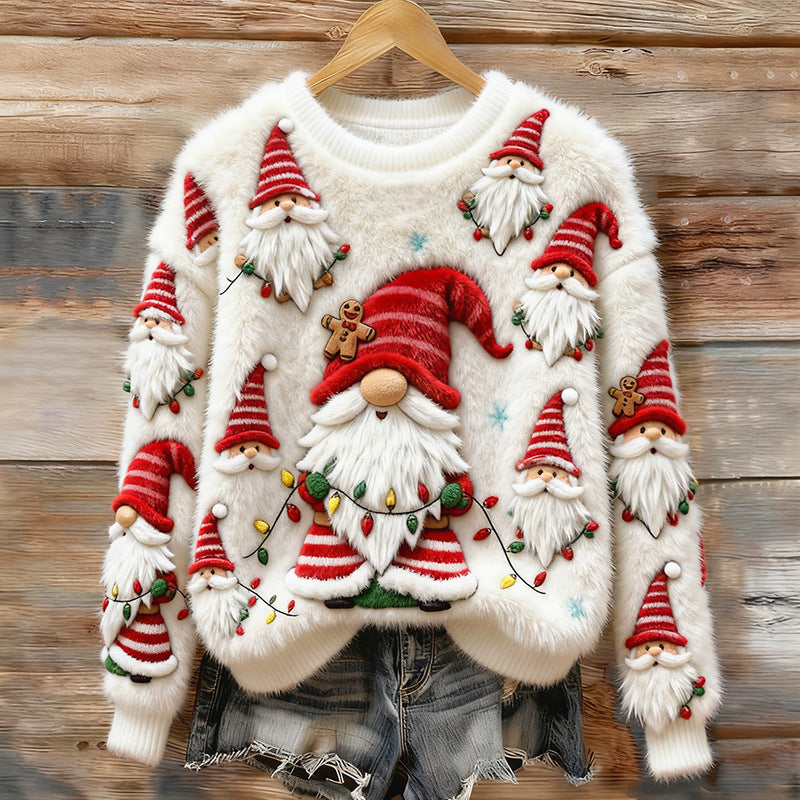 Damen-Weihnachts-Flanell-Hoodie