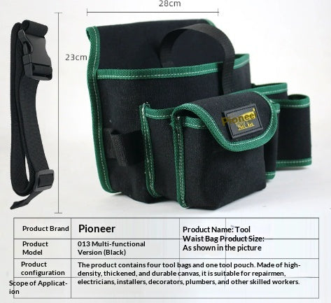 Robuste Canvas-Gürteltasche für Werkzeuge