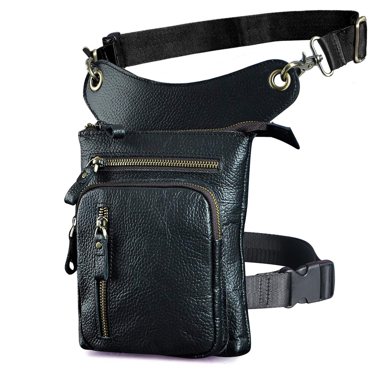 Leder-Beintasche im Retro-Stil – Bild 4 | LuxeStyle
