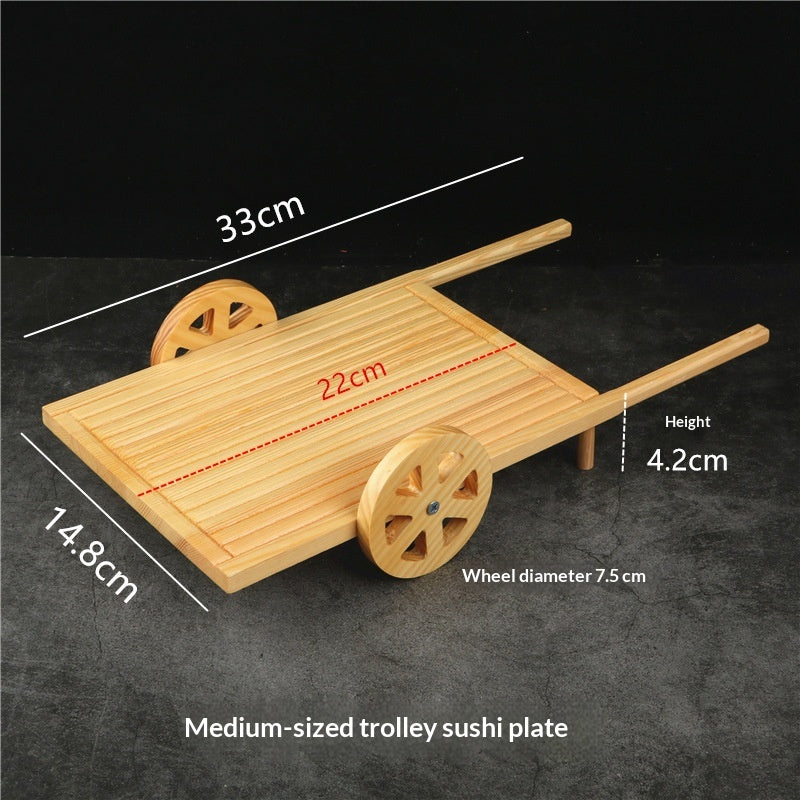 Holz Servierwagen für Sushi und Sashimi
