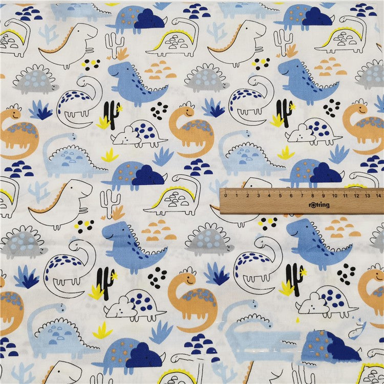 Dinosaurier Twill Baumwollstoff | LuxeStyle