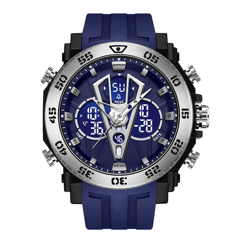 Herrenuhr mit Doppelanzeige