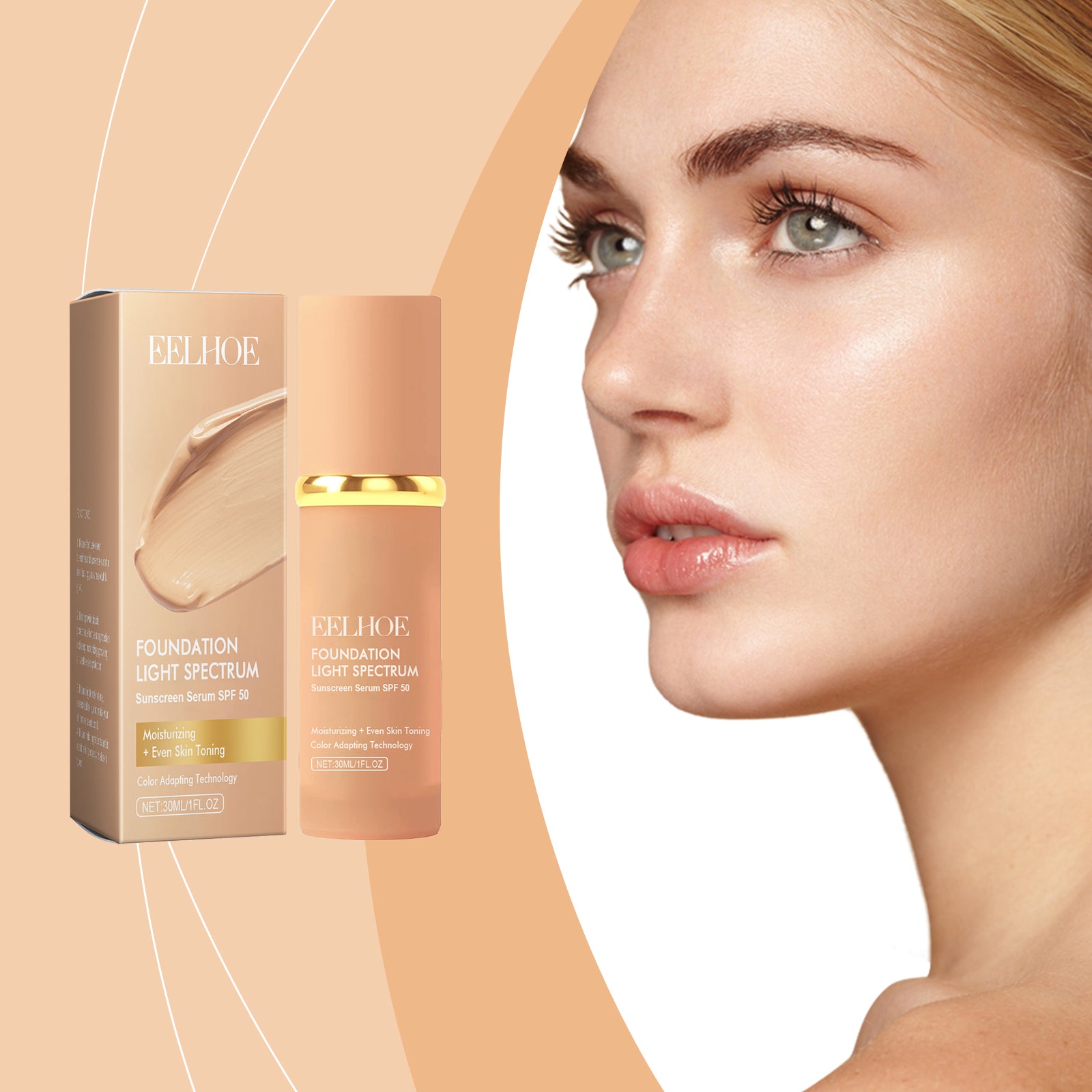 Farbwechselnde Cremefondation 30 ml