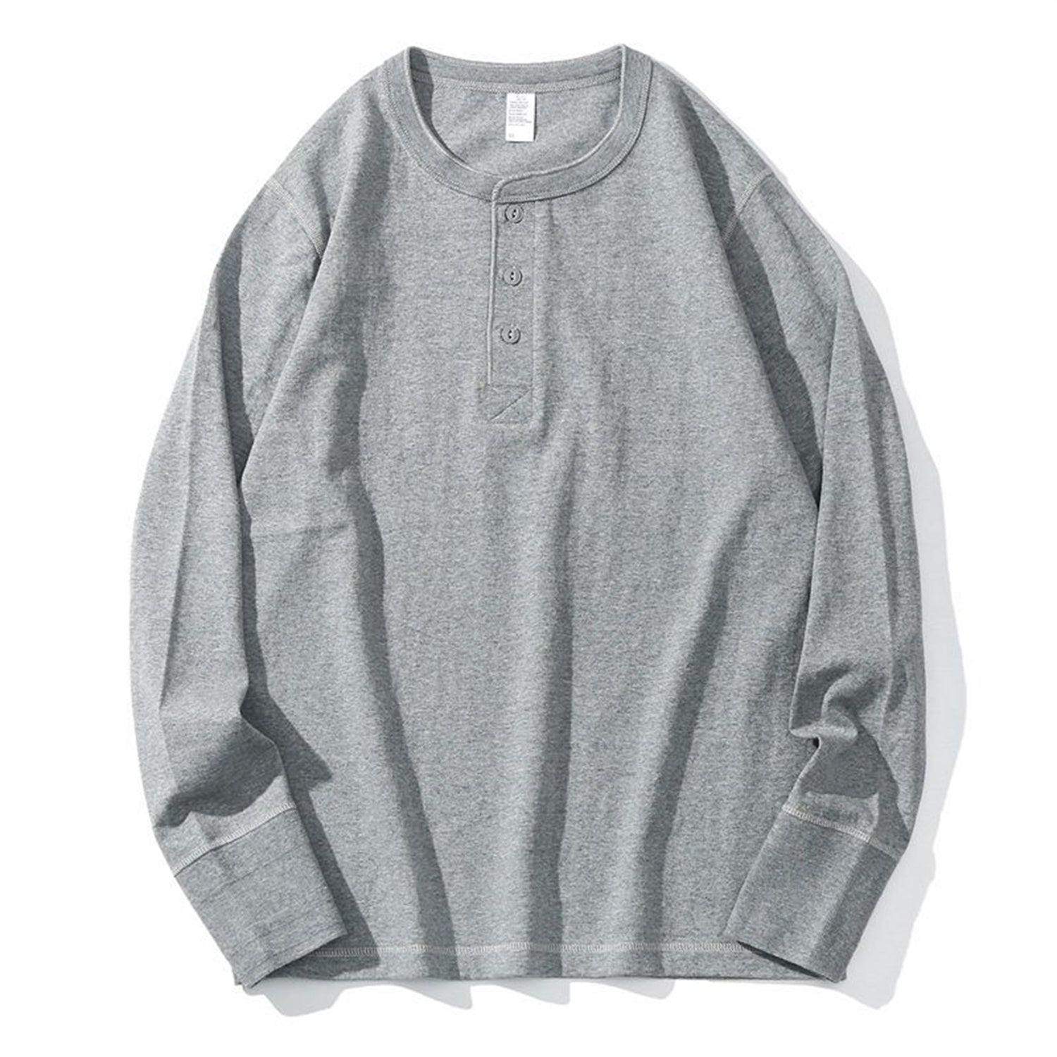 American Henry Langarmshirt mit Stehkragen