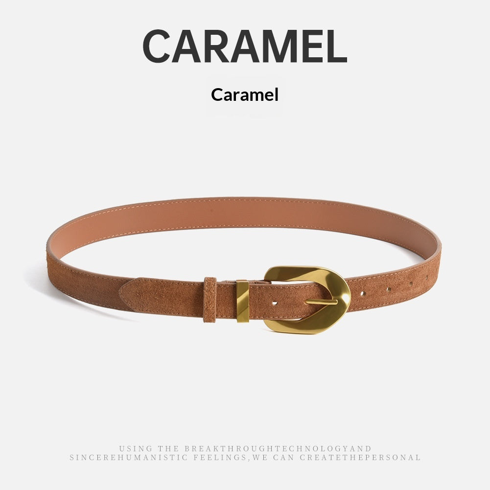 Cowhide-Belt mit Goldschloss – Bild 11 | LuxeStyle