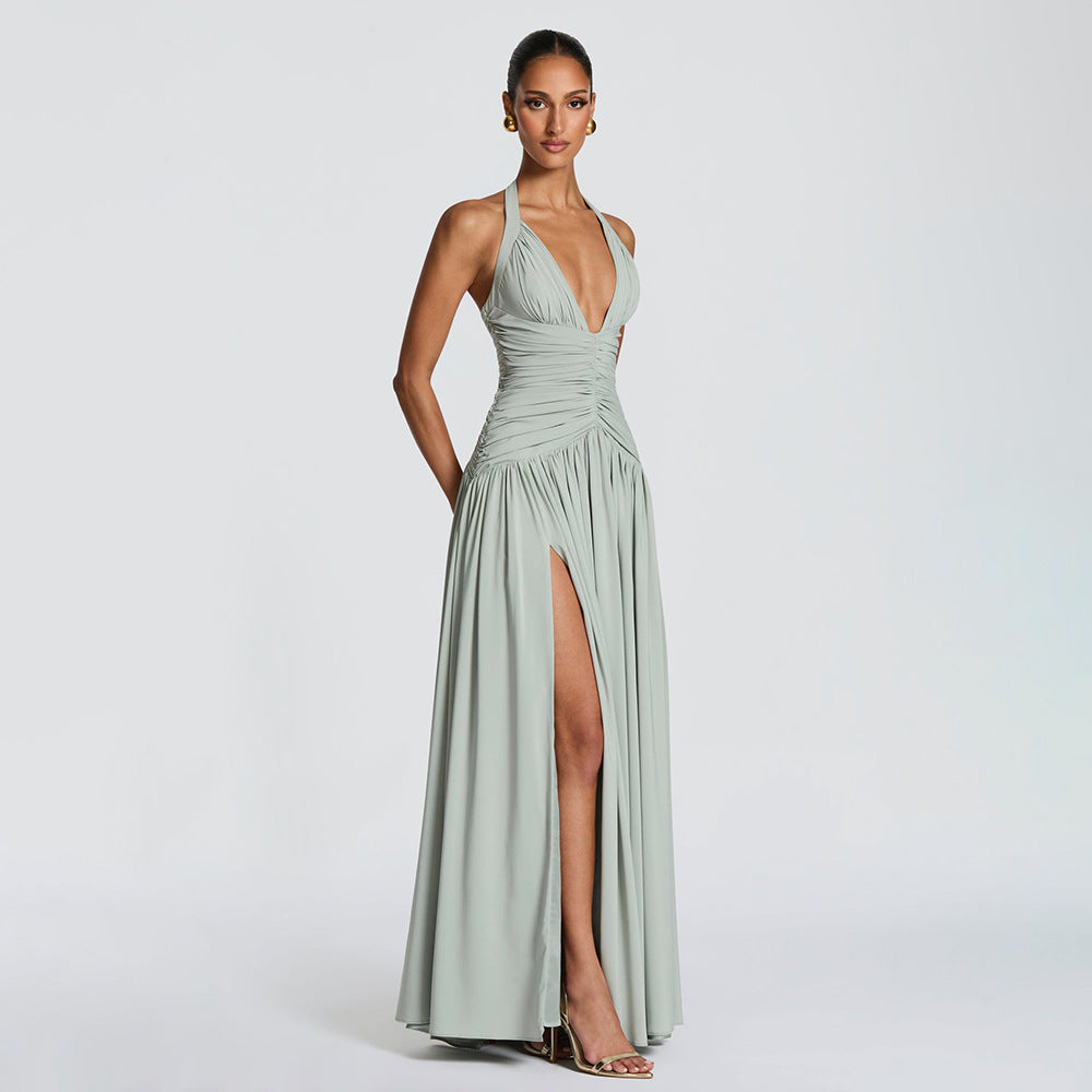 Elegantes, figurbetontes Abendkleid mit Schlitz – Bild 8 | LuxeStyle