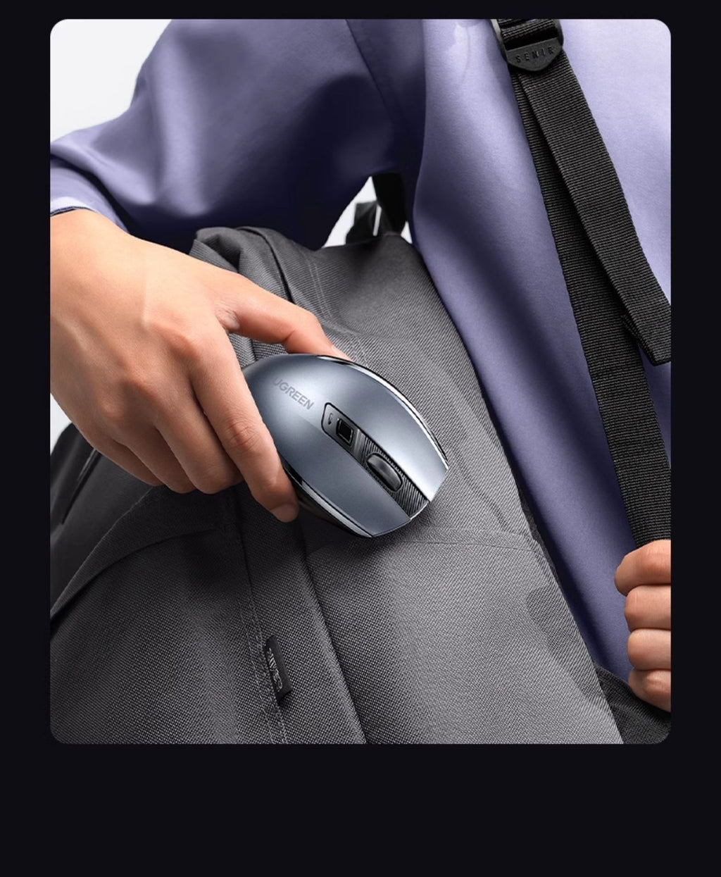 Bluetooth-Maus mit 5-Gang-DPI und Silikon-Handauflage | LuxeStyle